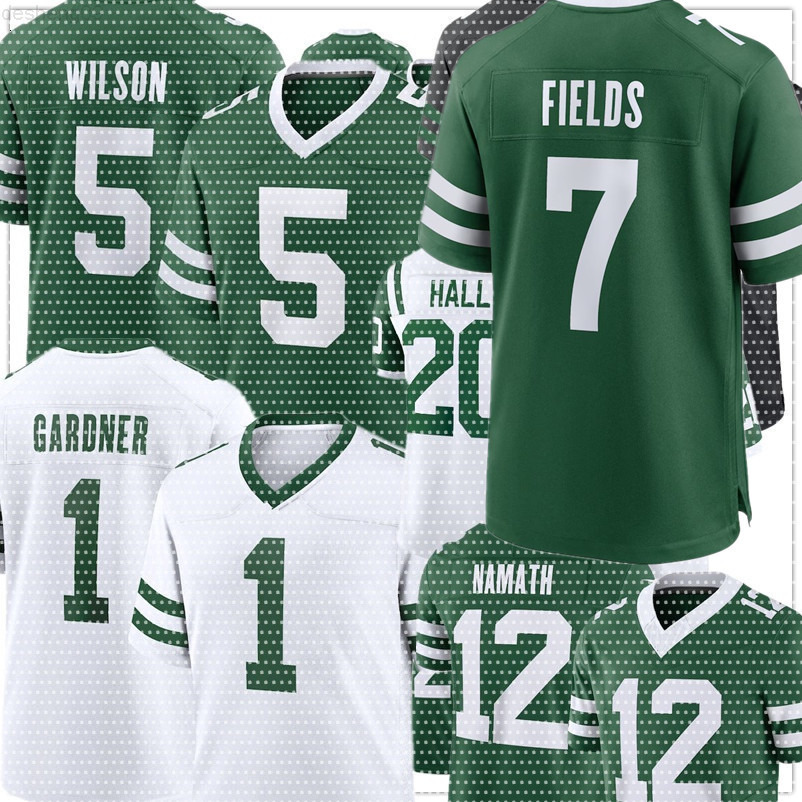 Armand Membou Breece Hall Justin Fields Quincy Williams Mike Williams Tony Adams D.J. Reed Brandin Echols Conklin Chuck Clark Jeremy Ruckert Football Jets Jersey