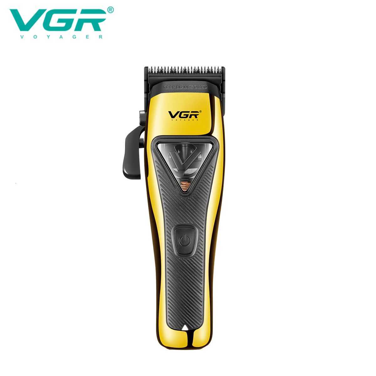 VGR Hair Trimmer Professional Hair Clipper Vector Motor Hair Cutting Machine Barber 9000 RPM Cordless Trimmer for Men V-015 W251122