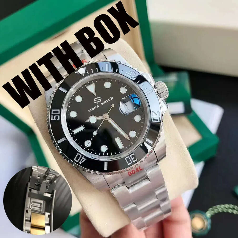 men's Automatic Mechanical Ceramic Bezel 41mm 904L Full Stainless Steel Sliding Buckle swimming Watch Sapphire Luminous Watches