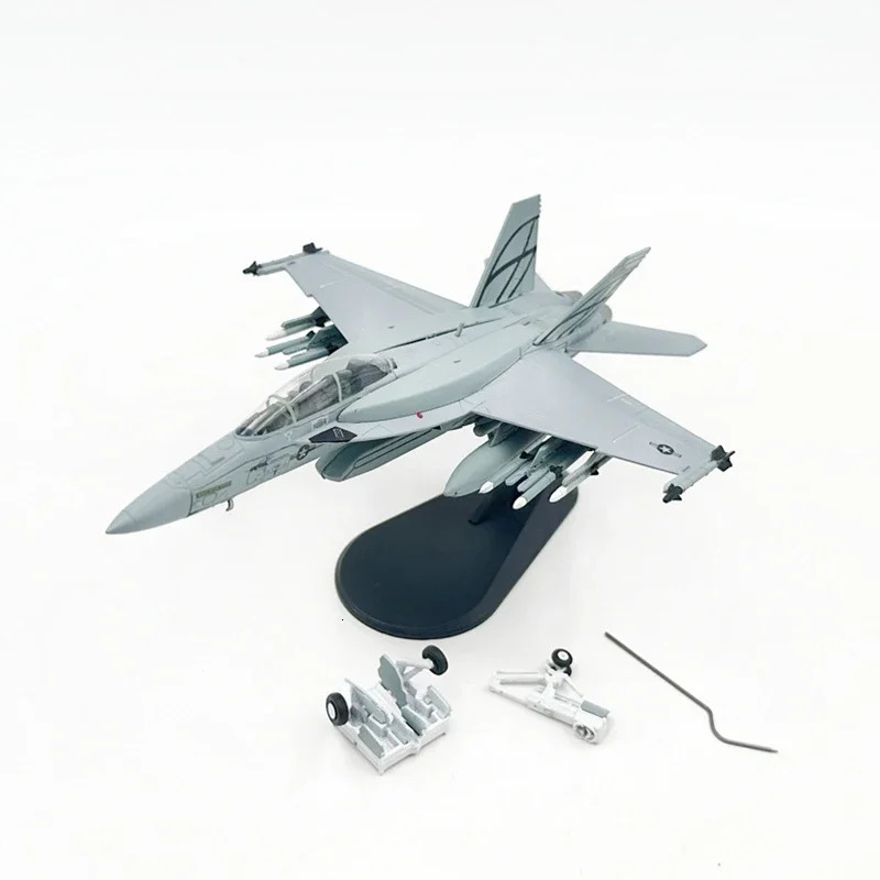 1/100 Scale Model Toys F18 F-18 Supper F/A-18 Hornet Strike Fighter USAF Aircraft Diecast Metal Plane Model Toy 250421
