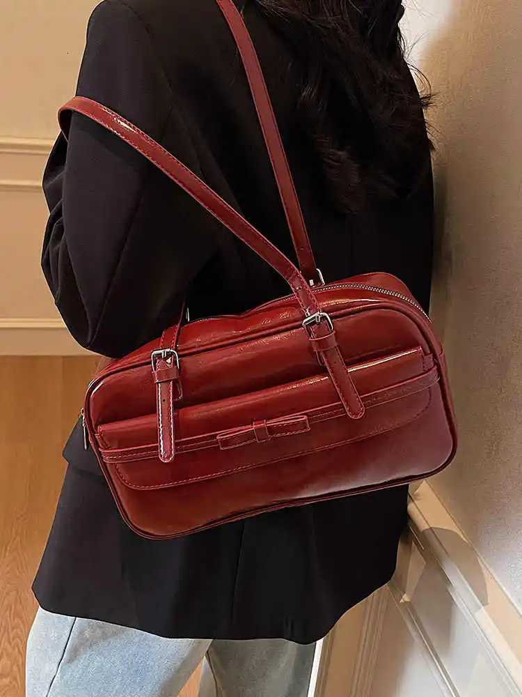Simple Large Capacity Tote Bag For Women 2025 New Fashion Zip Underarm Bags High-end Single Shoulder Pillow Handbag LadyT251122