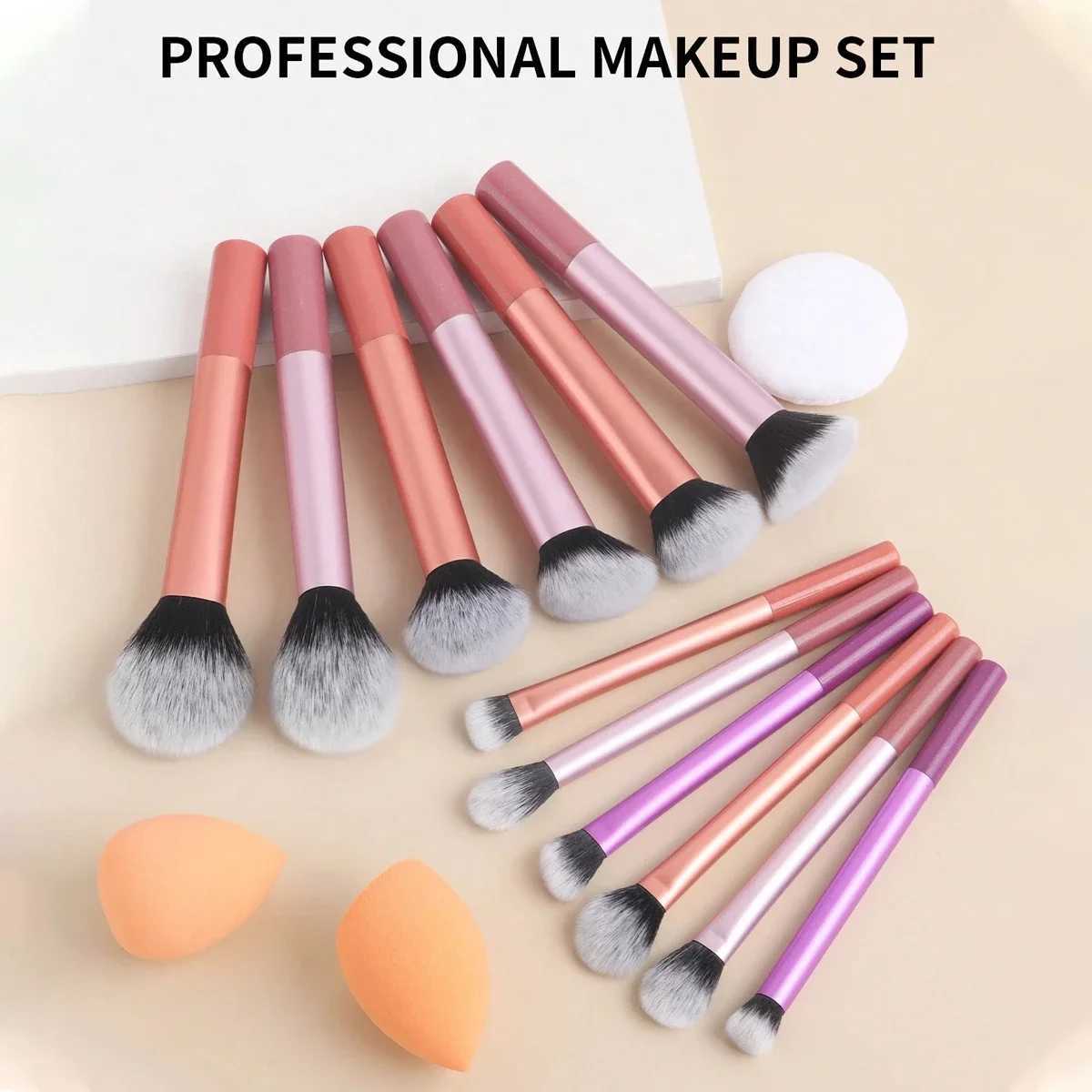 12pcs Makeup Brush Kit Soft Synthetic Hair Make Up Brushes Foundation Blush Eyeshadow Cosmetic Makeup Tools C251122