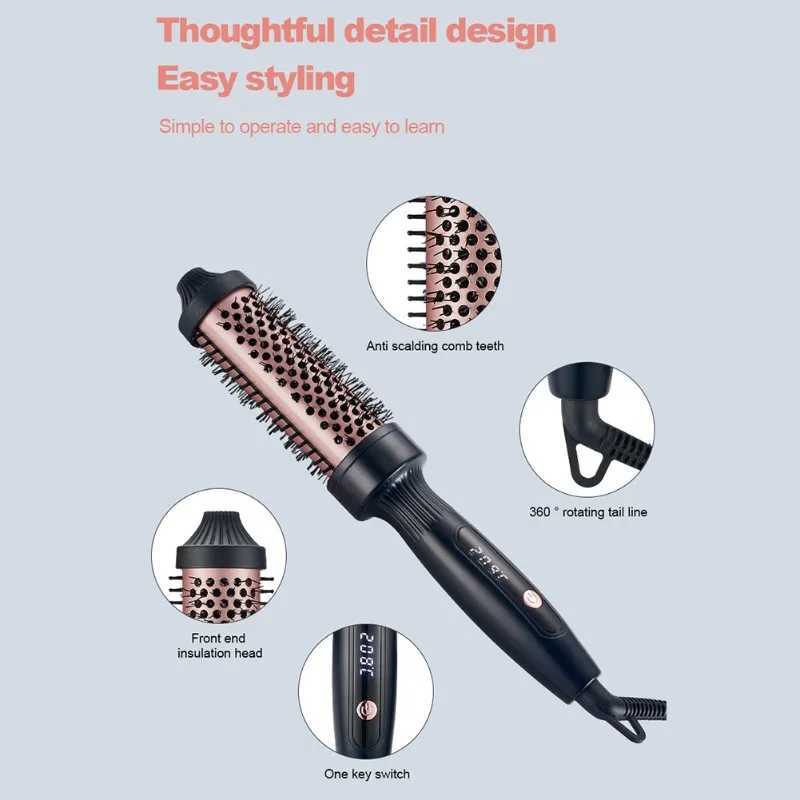 TCF-Dual-Purpose Hair Straightener Curling Iron Large Curling Iron Bangs Curling Iron Electric Plywood Ir EU PlugT251122