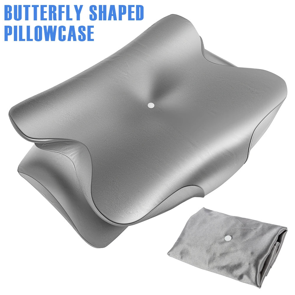 Butterfly shaped pillowcase s silk round neck with zipper smooth and comfortable contour 250422