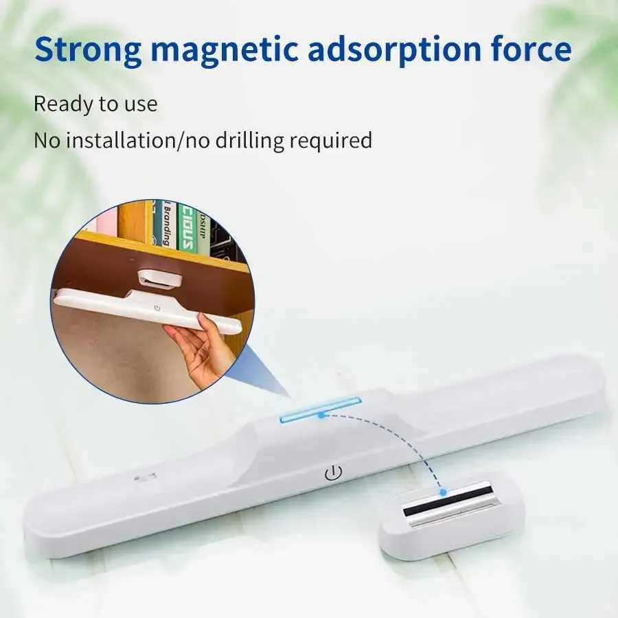 LED Makeup LightRechargeable Magnetic Eye Protection Mirror Lamp Touch Wall Lights 30CM For Selfie Wardrobe Bathroom Lighting M251122