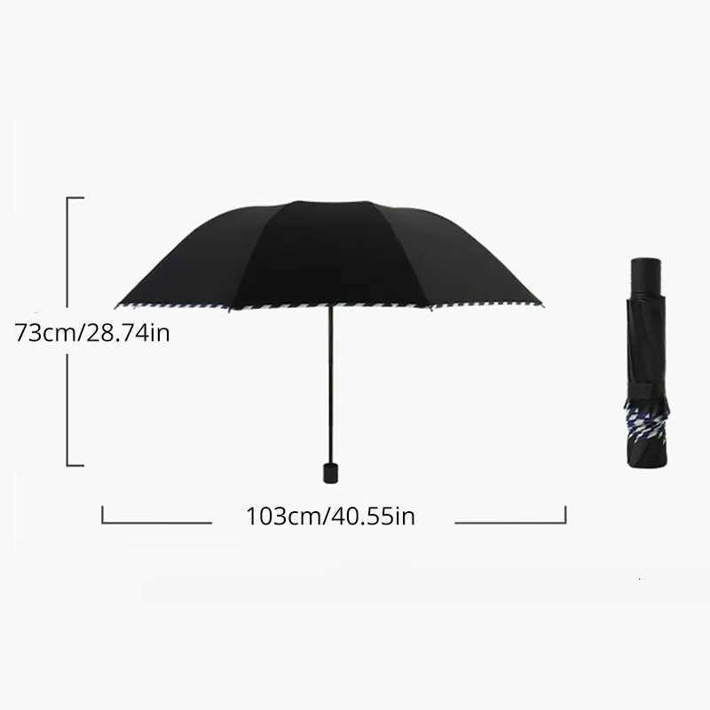 Folding Umbrella Ten Bones Bumper Wind-resistant Rainproof Cloth Sunny Rainy Dualuse Universal Double Business UmbrellaM251122