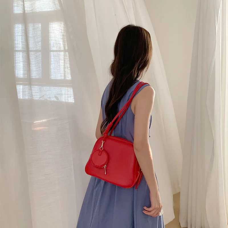 Solid Shoulder Strap for Women Texture Small Box Underarm Bags Large Capacity Female Leisure Commuting Handle Packs Lady HandbagT251122