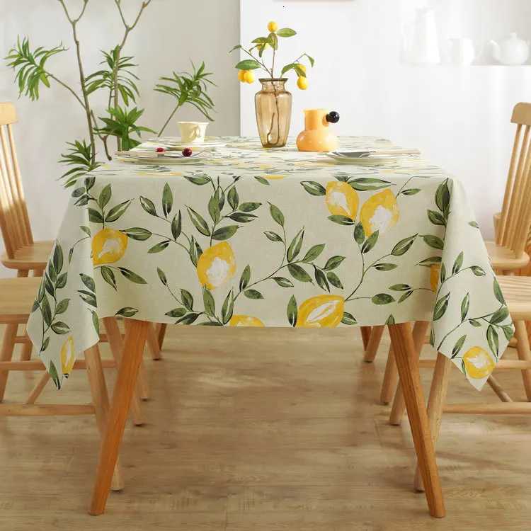 PVC Waterproof and Oil-proof Plastic Tablecloth Bedside Table Dustproof Decorative Cloth Living Room Coffee Table Tablecloth C251122