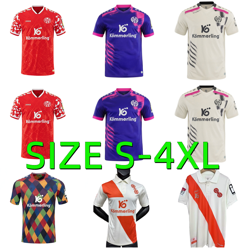 2025 2026 FSV Mainz Soccer Jerseys 120th Anniversary ONISIWO BURKARDT SIEB KOHR NEBEL WEIPER CACI SANO JENZ WIDMER 25 26 football shirt men kids kits