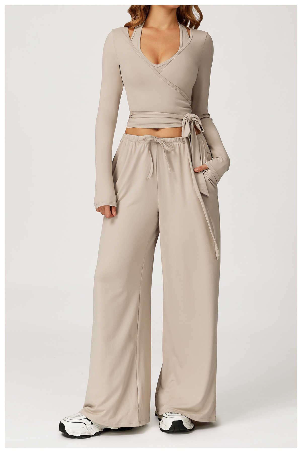 Women Comfy Casual Pajama Pants High Waist Wide Leg Yoga Pants Lounge Loose Drawstring Workout Pants Bottoms X251122