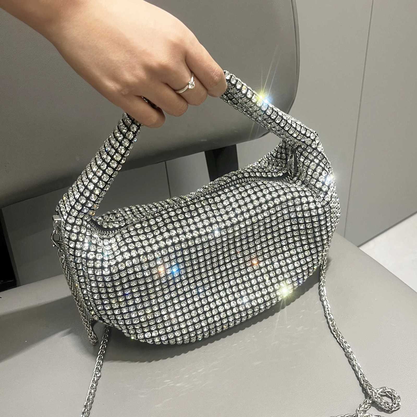 Shiny Crystal Clutch purses Shoulder bag rhinestone Handmade purses and handbags luxury Designer Evening clutch Bag Purse K251121