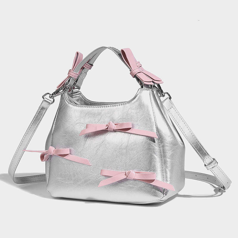 Designer Women's Bags Designer Sweet Girl With High Beauty Ballet Style Bow, Hand-Held Shoulder Bag, Niche Design, Water Bucket