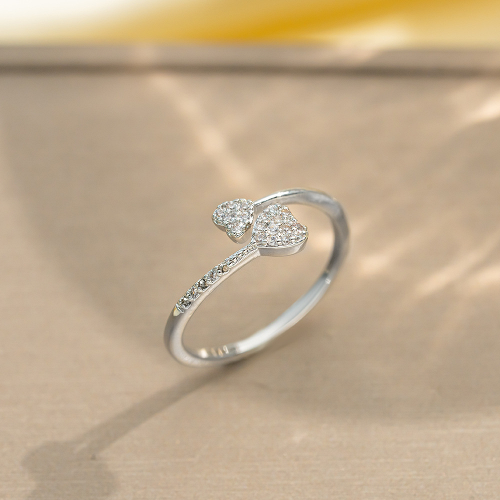 Adjustable opening ring High quality gold designer diamond ring rings designer for women engagement men love ring gold rings New Ladies Ring Luxury La - view 4