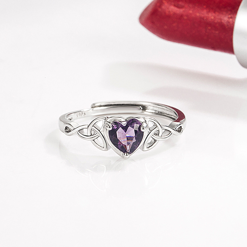Multicolor Heart-shaped Emerald Zircon Ring High quality gold designer diamond ring rings designer for women engagement men love ring moissanite rings - view 7