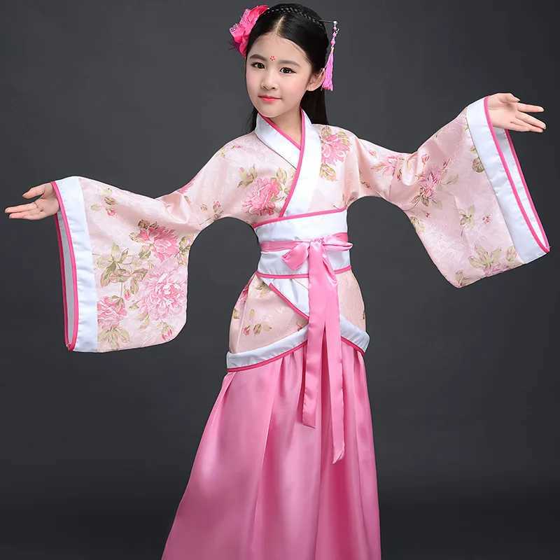 Baby Hanfu Dress Girls Sets Perform Dance Cosplay Childrens Clothes Chinese y2k Costume Kids Princess Tang Suit Girl Vestidos W250422