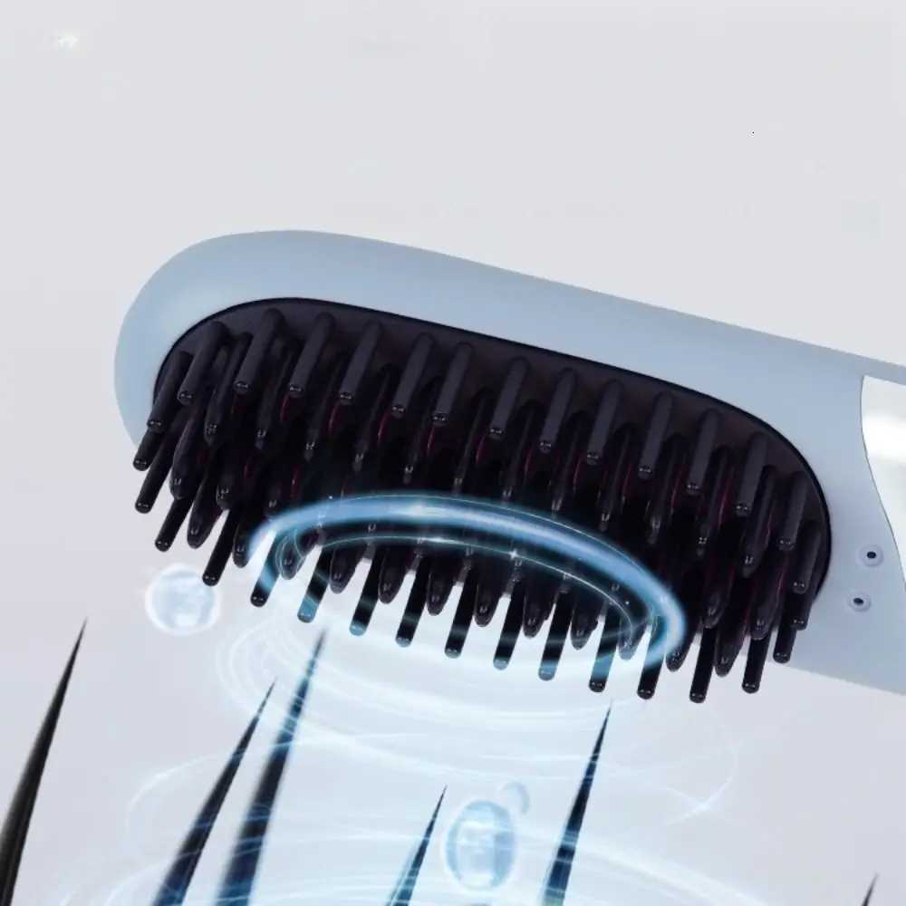 Negative Ion Heating Straightening Comb Long Lasting Lightweight Charging Straight Hair Comb Straight Roll Dual-Purpose PortableT251122