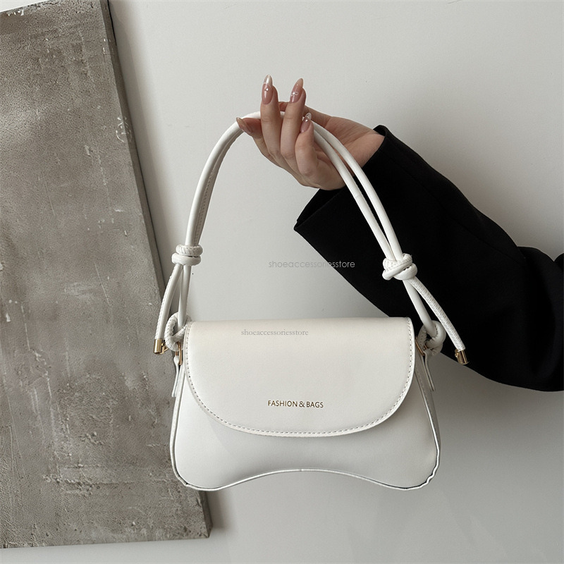 Solid Color Western Style Sloping Women's 2025 New Designer Luxury Korean Version Texture Fashion Shoulder Bag Fashion Handbag