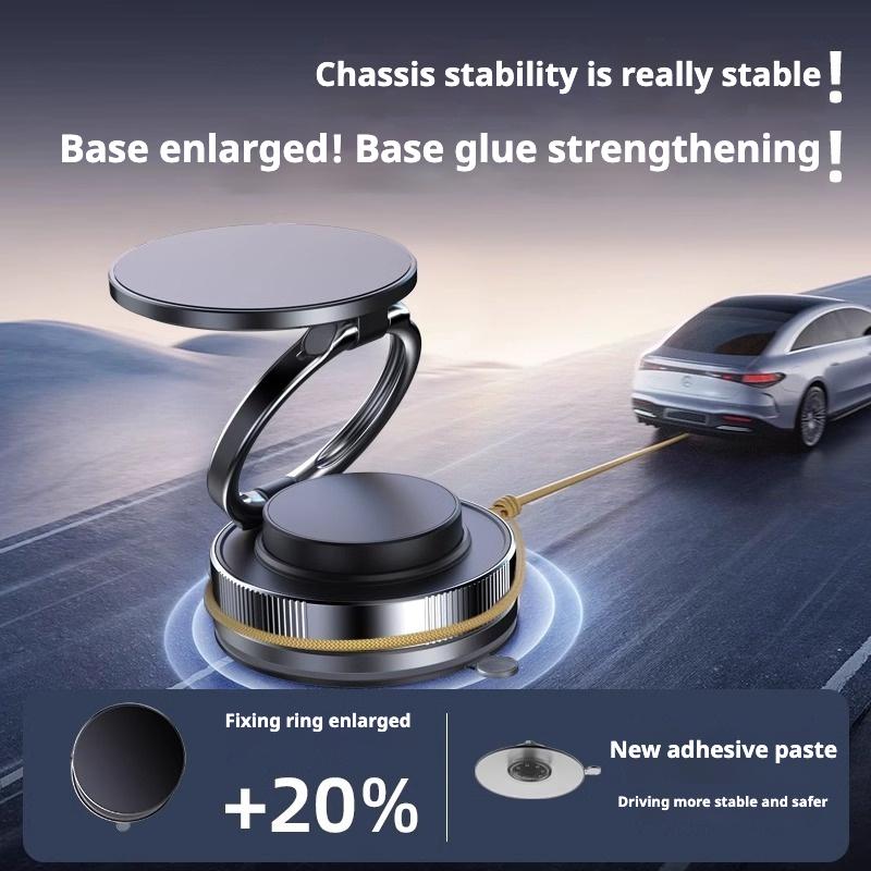 Vacuum suction cup mobile phone magnetic suction bracket 2025 new rotating universal adjustment multi-function car mobile phone holder