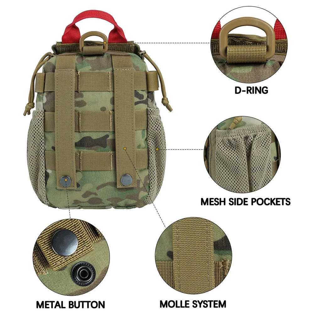 First aid bag survival kit tactical quick disassembly IFAK bag camping hunting bag waist bag equipmentC250421