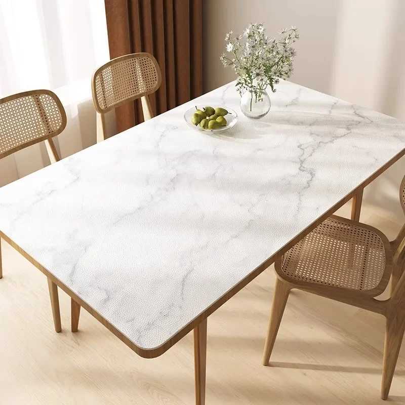 Table mat waterproof and oil proof tablecloth no wash anti scald and heat-insulating mat light luxury and high-end feel C251122