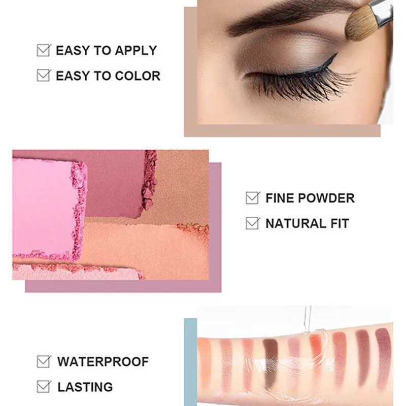 40 Color Matte Pearl Light Earth Color Eyeshadow Palette Color Display Durable Easy Makeup Waterproof Anti - SmudgingT251122