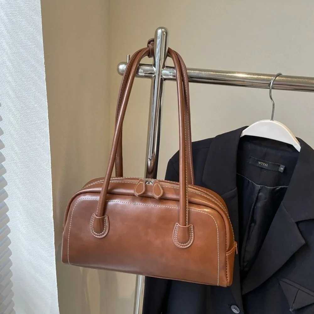 Fashion Large Capacity Women PU Shoulder Bag Korean Ins Style Personality PU Hobo Bag Portable Handbags Underarm Bag WomenT251122