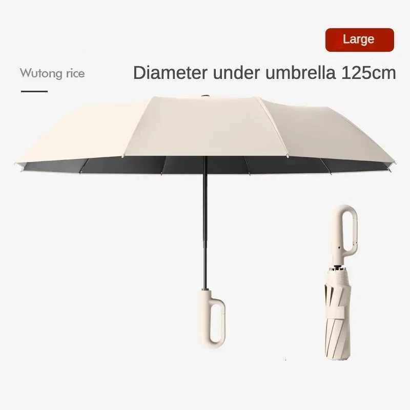 Large 125CM Automatic Folding Umbrella for Men and Women Windproof Strong Sun UV UPF50 Protection Rain Umbrellas TravelM251122