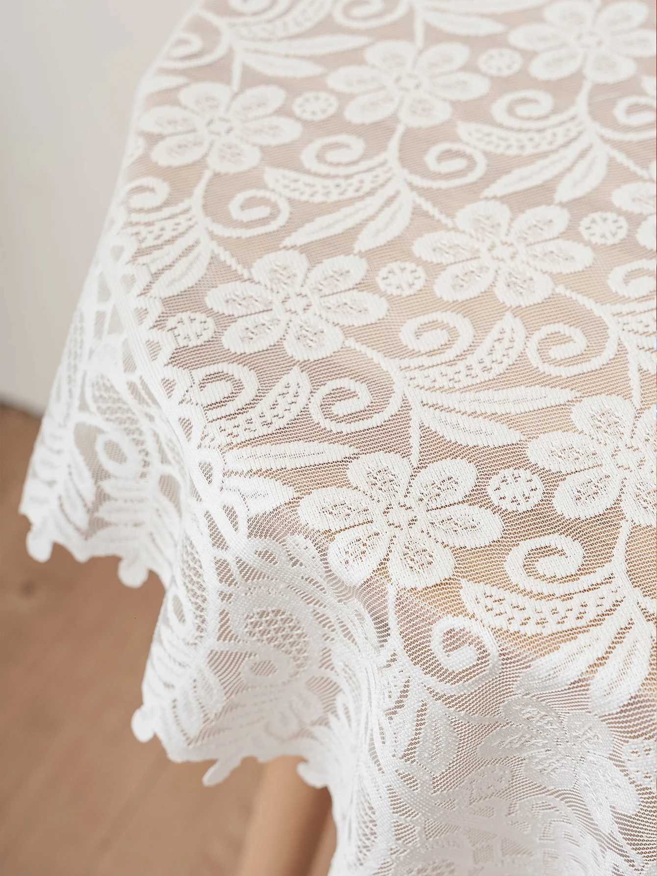 White Lace Fresh American Style Printer Dust Cover Tablecloth Multi-purpose Home Bedside Tablecloth for Fax Machine C251122