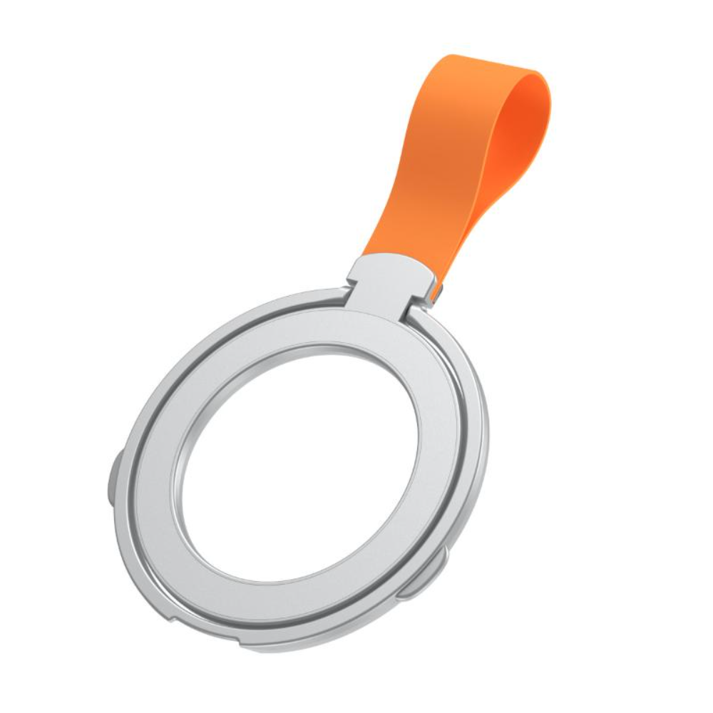 New MagSafe magnetic ring buckle bracket, creative silicone lanyard type, ultra-thin rotating desktop phone holder
