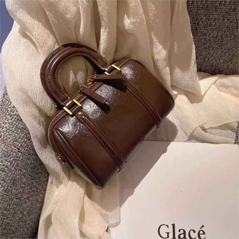 JIAERDI Retro Cylinder Pillow Handbag Women Soft Leather Large Capacity Shoulder Bags Ladies Premium Luxury Design Crossbody BagT251122