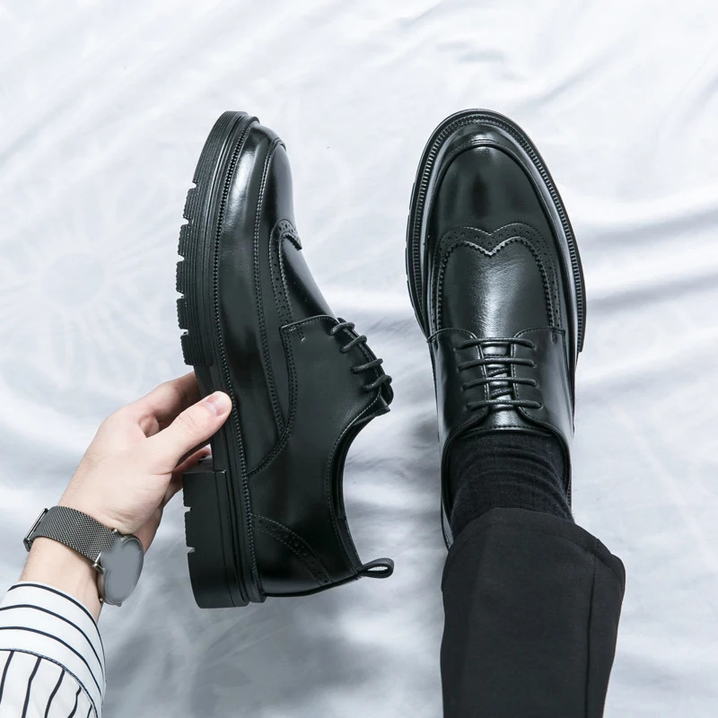 Mens Dress Genuine Leather Mens Shoes Free Delivery Sports 2024 Casual 250421