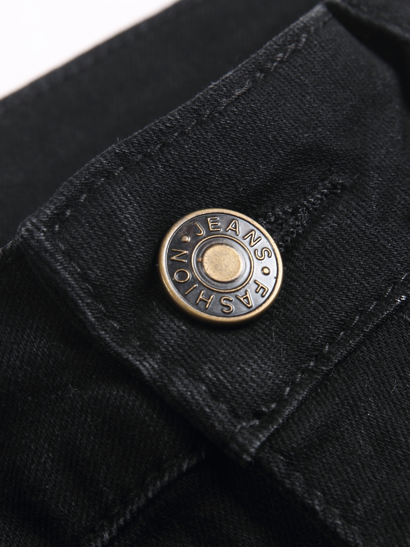 2025 New stretch perforated straight-leg trendy slim-fit jeans women jeans---tg0022