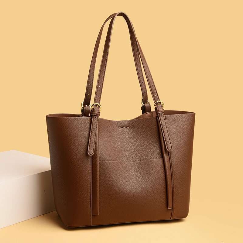 New Style Women Tote Shoulder Bags Geniune Leather Top Sale Daily Soft With Big Pockets Multi Function Leisure Handbags Bag Bag