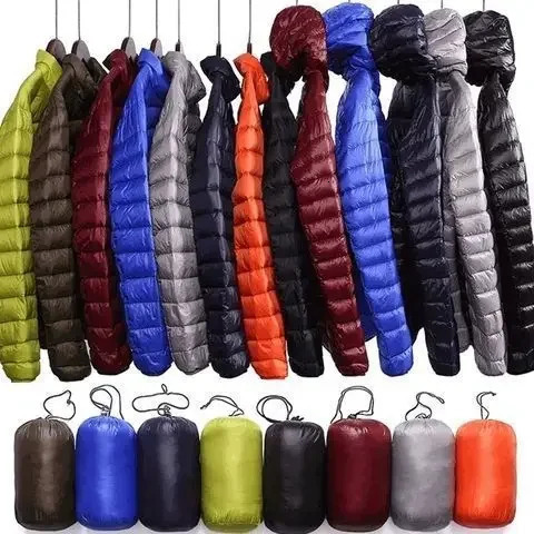 Mens Lightweight down Cotton Jacket Short Stylish Casual Hooded Warmth Coat Winter Fashion Outerwear Comfortable Fit 251110