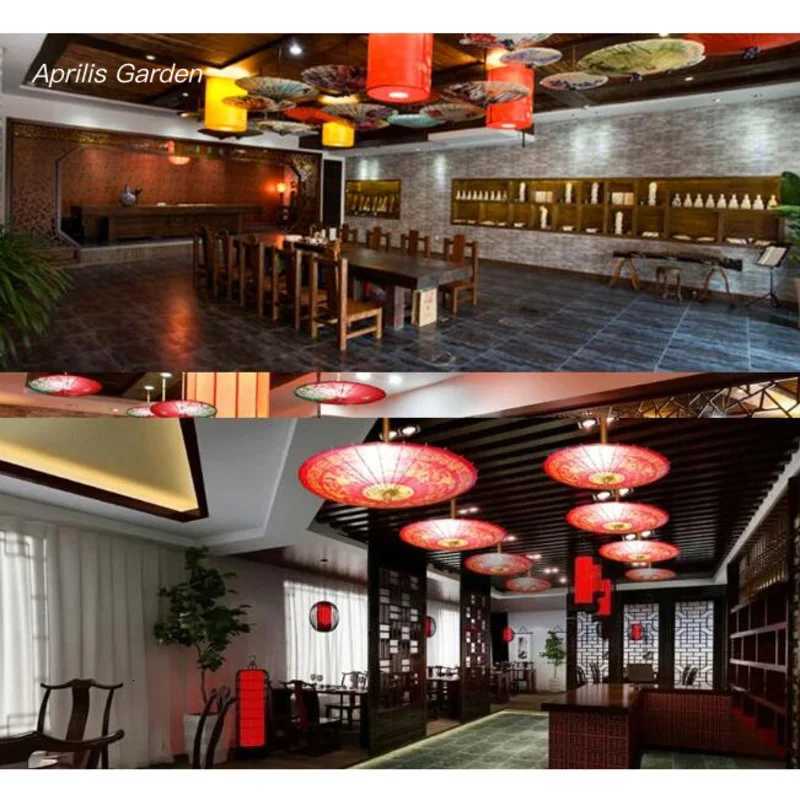 82cm Silk Cloth Women Umbrella Japanese Cherry Blossoms Ancient Dance Umbrella Decorative Chinese Oil Paper Umbrella ParasolM251122