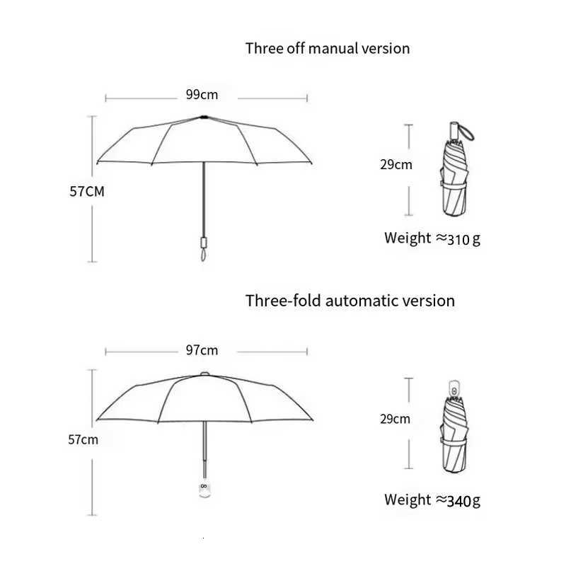 Blue green purple and pink cat cartoon folding umbrellas fully automatic umbrellas dual-purpose sunshades and portable umbrellasM251122