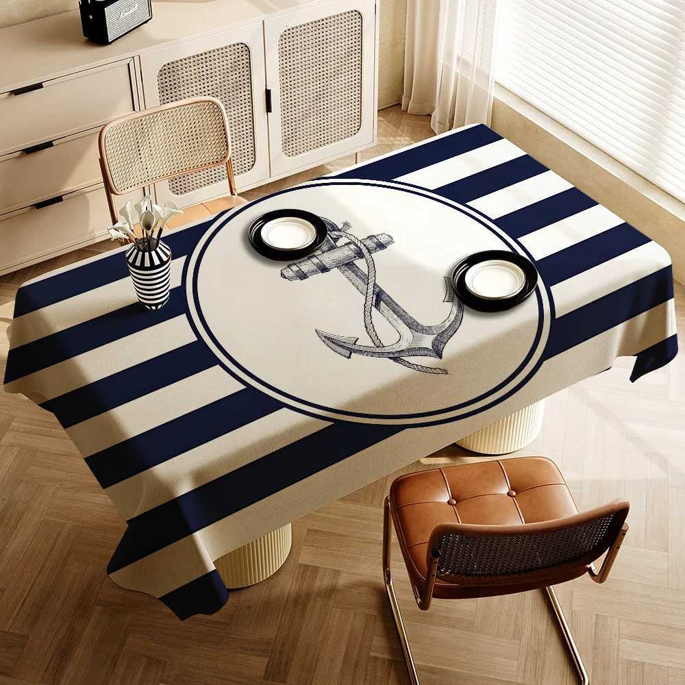 Boat Themed Polyester Tablecloths Cute Designs For Home Kitchens Dining Rooms Patios Tablecloth Decoration C251122
