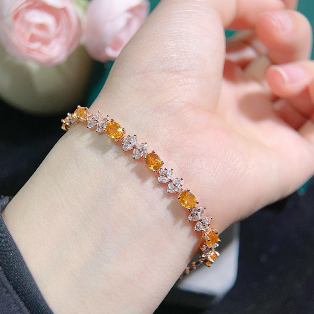 Fashion Diamond Bracelet Ring Set Colorful Shining Diamond Ring Bracelet Engagement Wedding Ring Jewelry
