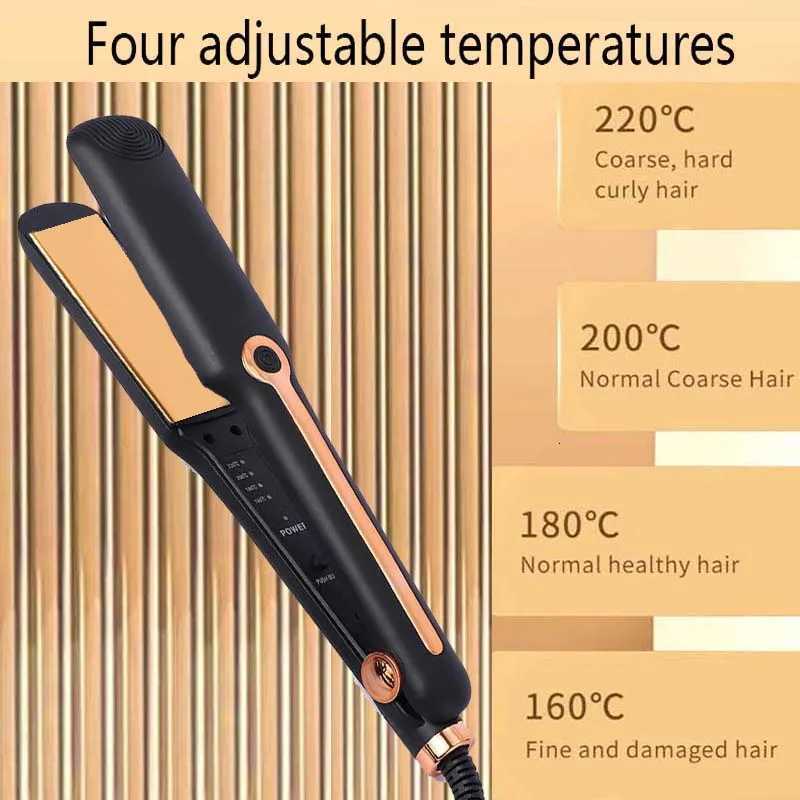 Hair Straightener Professional Ceramic Flat Iron Negative Ion Wide Plate Multiple Temperature Adjustable Straightening IronT251122
