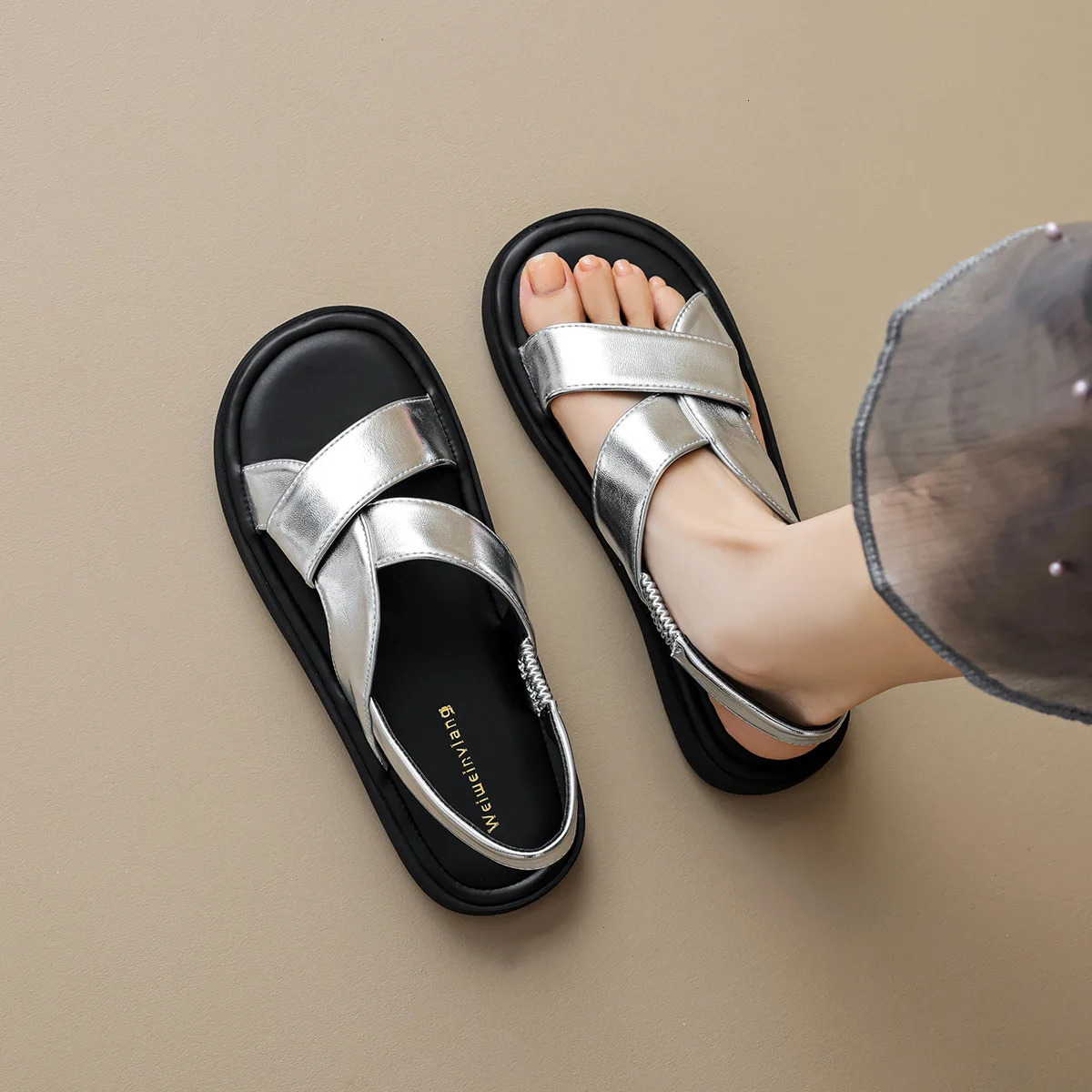 Summer Womens Outdoor Flat Shoes Korean Style Simple Fashion Casual Size 4143 250421BJ