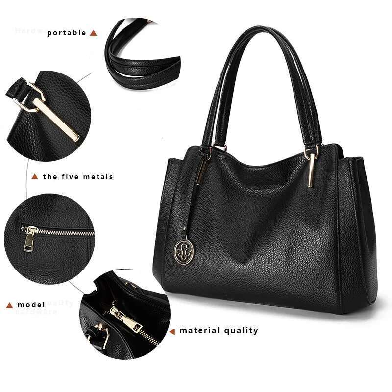 The First Layer Of Cow Middle Aged Mother Portable Soft Leather One Shoulder Women S Bag Large C Bag