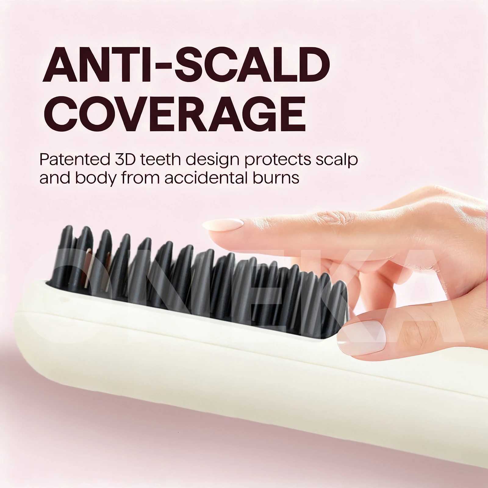 Cordless Rechargeable Small Flat Iron Short Hair Pixie Cut Bangs Mini Hair Straightener Brush Christmas Gift Idea For GirlT251122