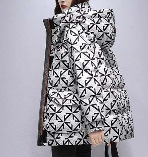 Mid Length Version Female Winter Clothes Padded Women Jacket Hooded Down Cotton Ladies Parkas Women's cotton clothes coat