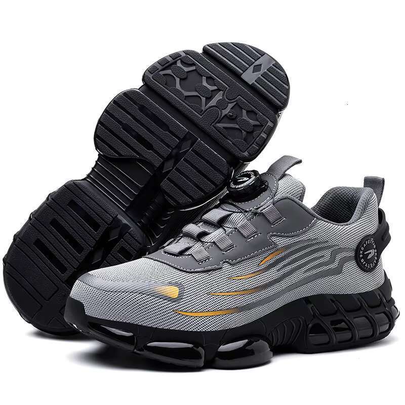 DHgargets CHITED safety, puncture resistant, anti slip, lightweight, breathable construction men's safety shoes, steel toe shoes