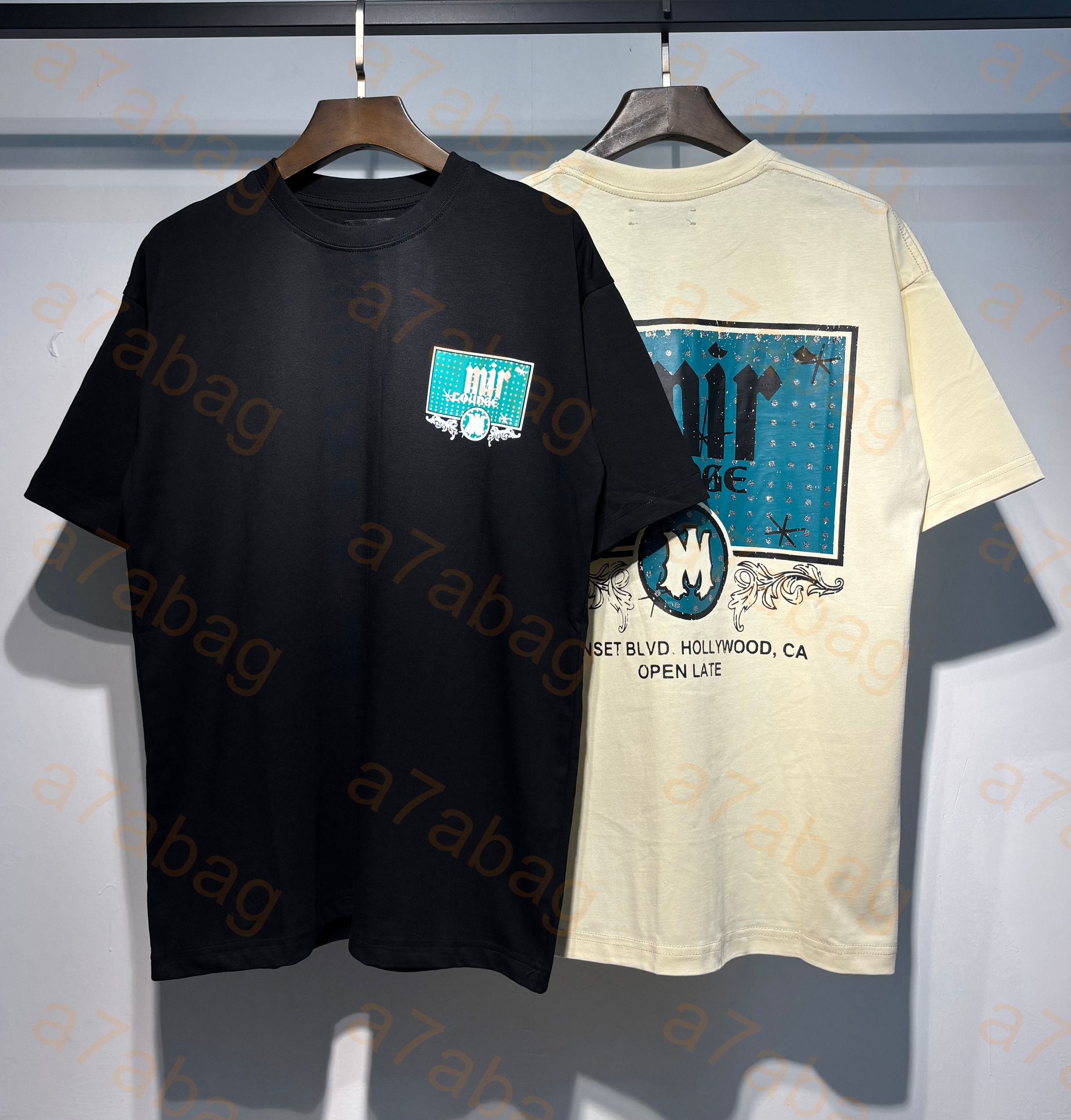 5A Mens T Shirts Designers T Shirts summer Loose Fashion Tops Man Tees Popular Women's Loose Letters Print Tops Cotton Casual High Street Luxurys Clothing Clothes