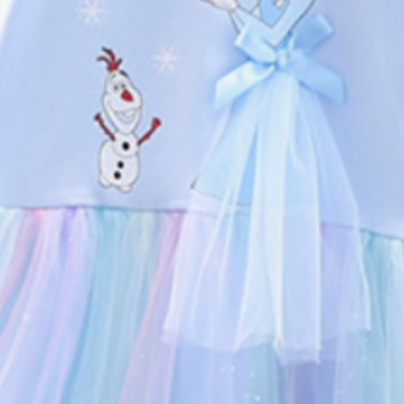 DISNEY Children's designer summer clothing princess Elsa princess dress birthday party dress beach Frozen dress for girls Summer children's 