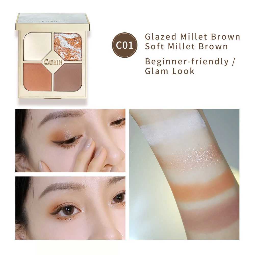 CATKIN Glit Quad Eyeshadow High Pigmented and Matte Eyeshadow Palette Shimmer FinishesT251122