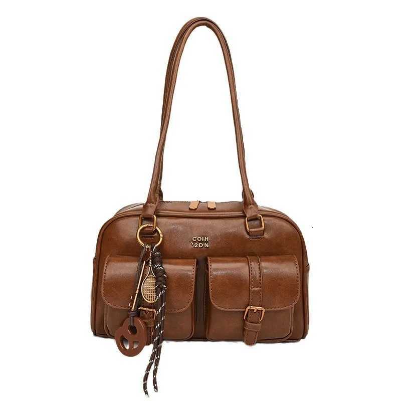 Cross-Border New Boston Womens Bowling Bag Light Luxury Niche Shoulder Bag 2025 Large Capacity Underarm BagT251122