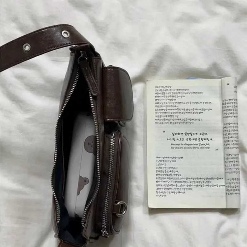 JIAERDI Retro Coffee Shoulder Bags Wallet Women Vintage Leather Pocket Chic Casual Handbag Female High Street Crossbody Bags NewT251122