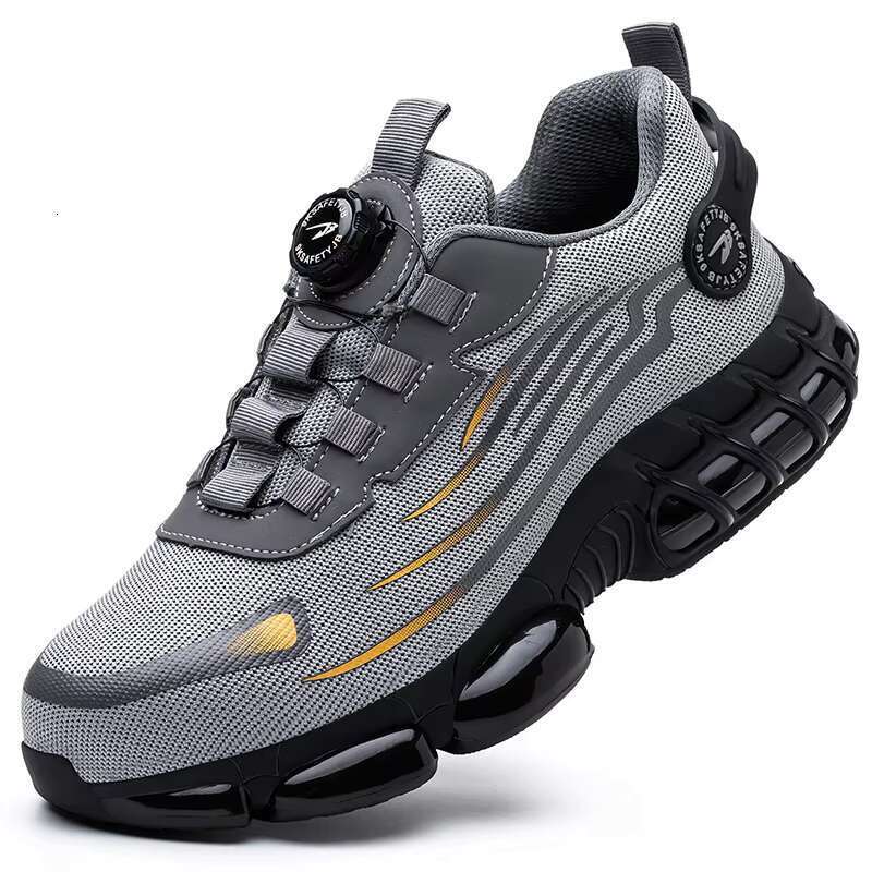 DHgargets CHITED safety, puncture resistant, anti slip, lightweight, breathable construction men's safety shoes, steel toe shoes